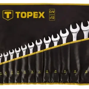 Klucze płasko-oczkowe 13-32 mm, 12 szt. TOPEX Tylko do końca tygodnia